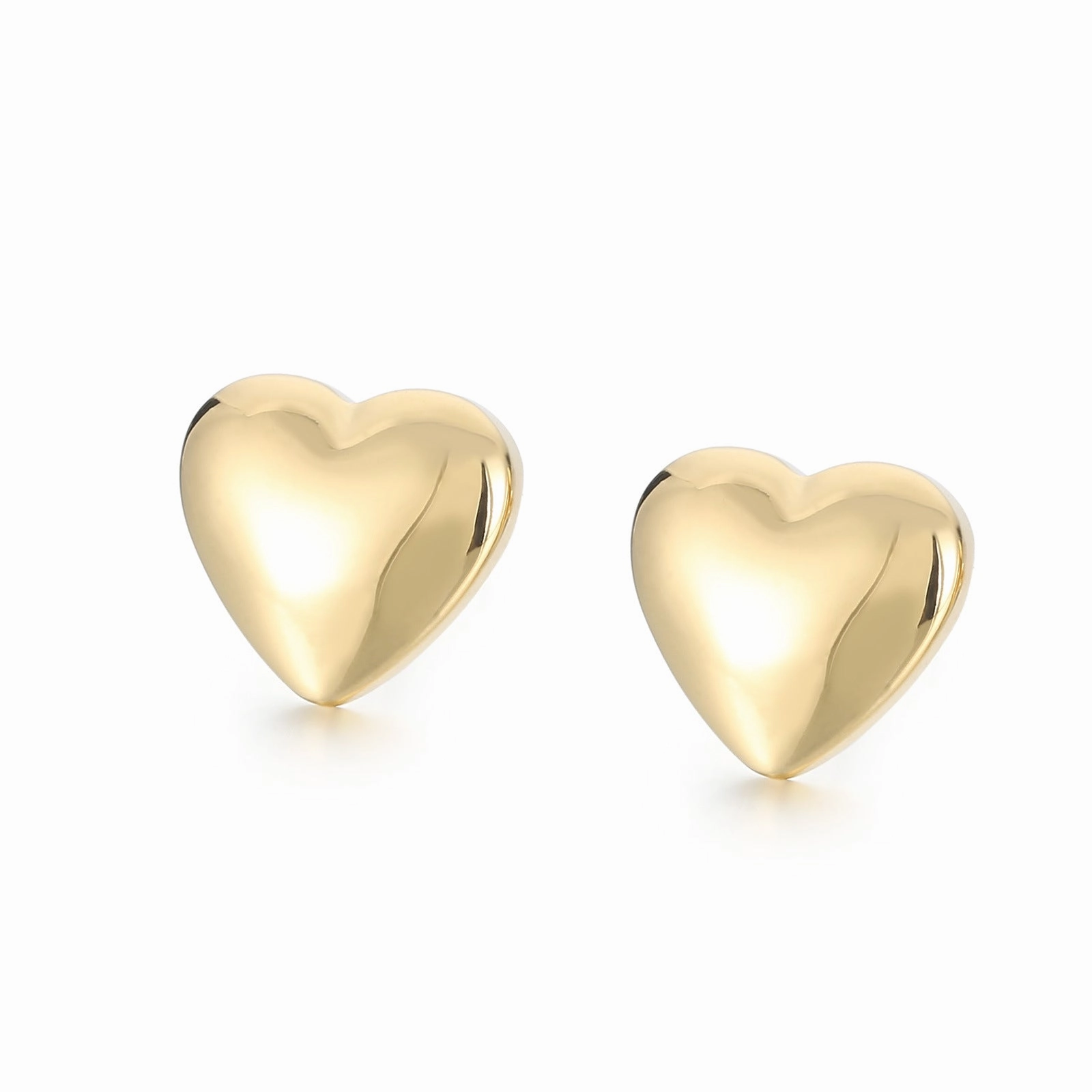 Wholesale Heart Shape Necklace Earrings Jewelry Gold Plated Set