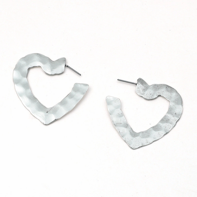 Wholesale Heart-shaped Alloy Earrings