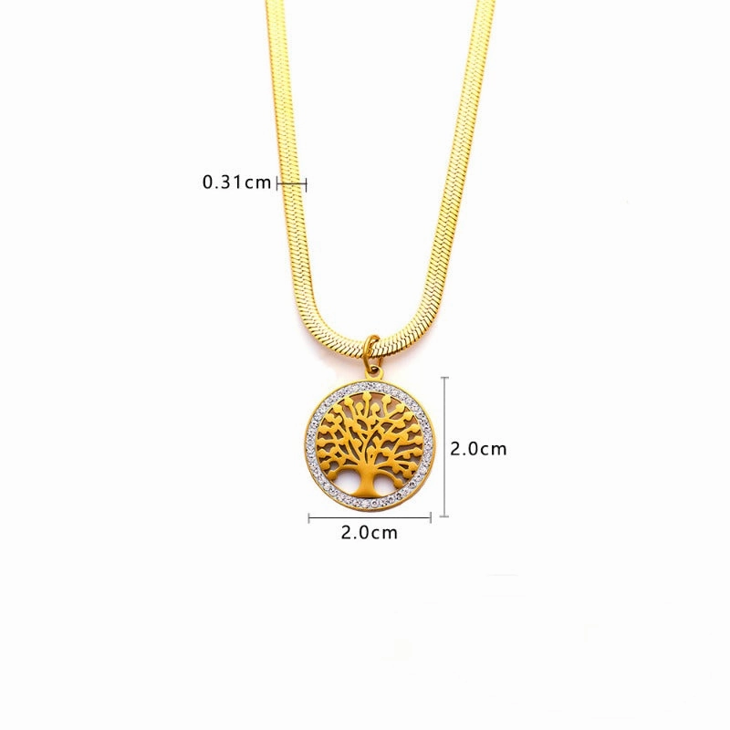 Wholesale Heart Shaped Titanium Steel Snake Bone Chain