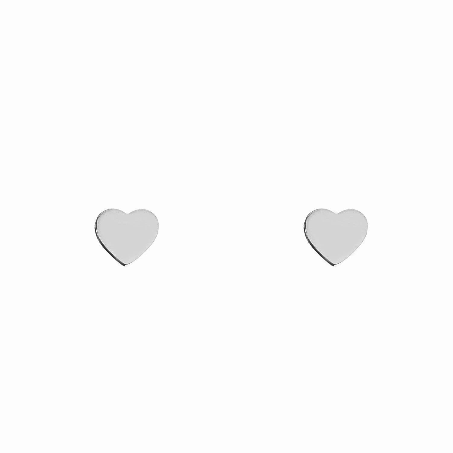 Wholesale Heart Simple Stainless Steel Earrings