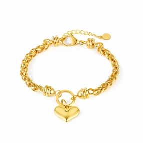Wholesale Heart Stainless Steel Bracelet