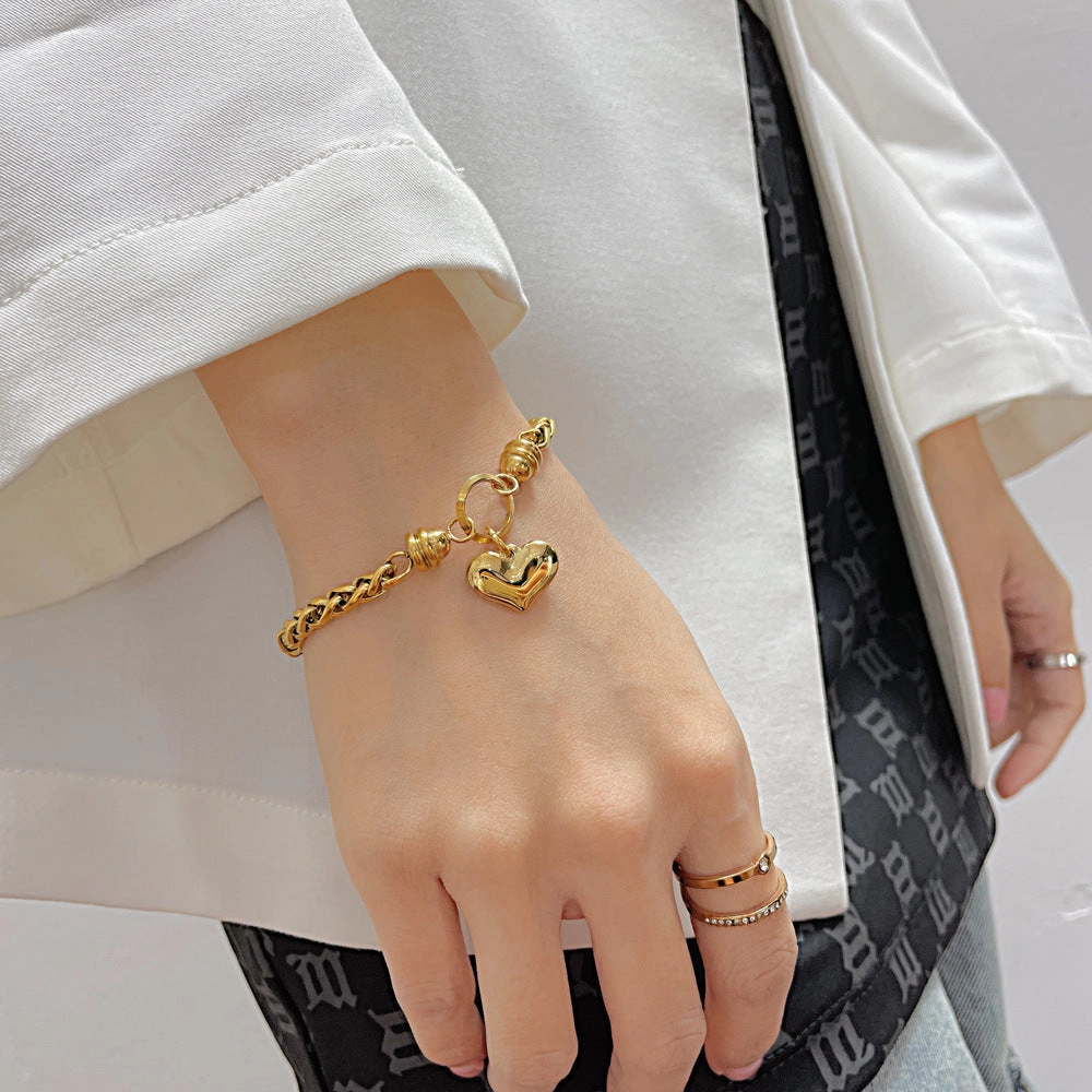 Wholesale Heart Stainless Steel Bracelet
