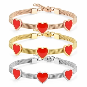 Wholesale Heart Stainless Steel Bracelet