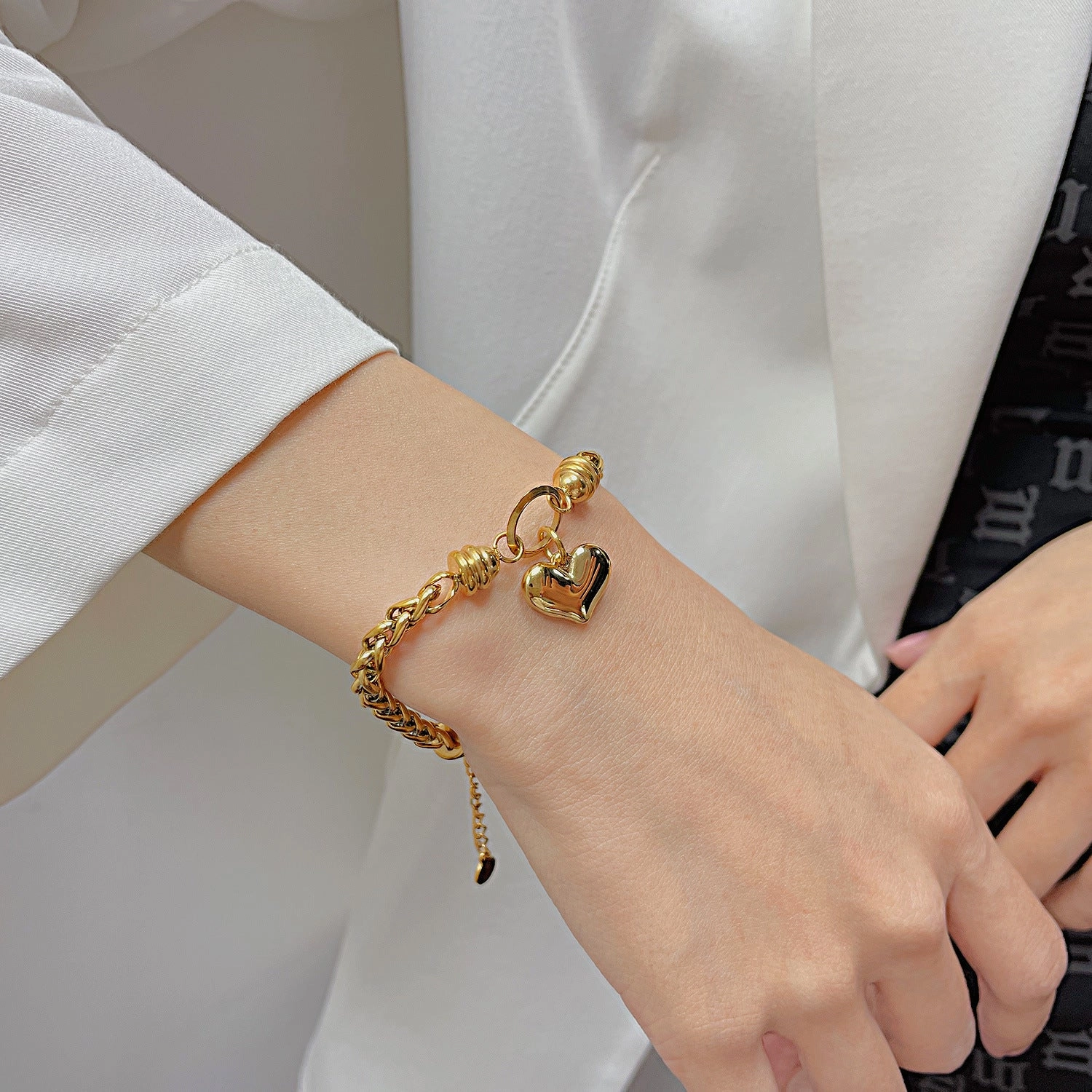 Wholesale Heart Stainless Steel Bracelet