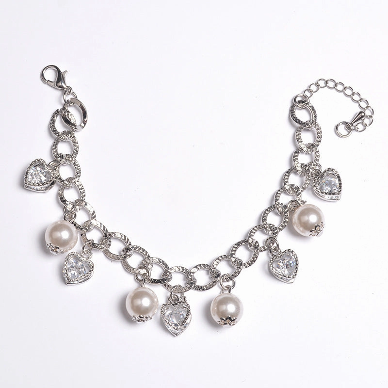 Wholesale Hearts Vintage Alloy Bracelet