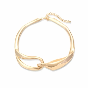 Wholesale Heavy Industry Metal Asymmetric Collar Necklaces