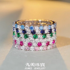 Wholesale High Carbon Diamond S925 Sterling Silver Ring
