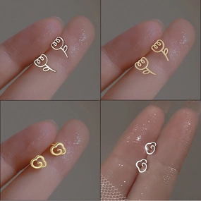 Wholesale High-end Sense Temperament Niche Design 925 Sterling Silver Mini Earrings