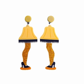 Wholesale High Heels Short Skirt Acrylic Earrings