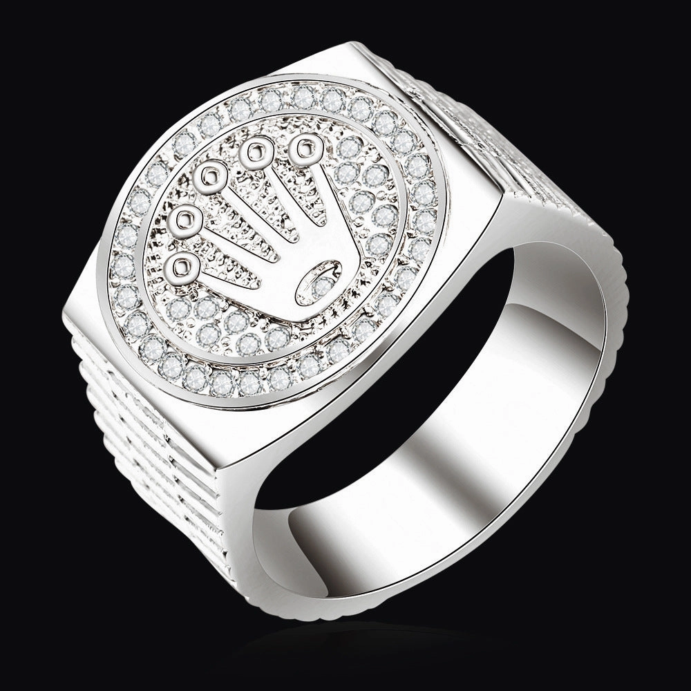 Wholesale Hip Hop Cross Alloy Ring