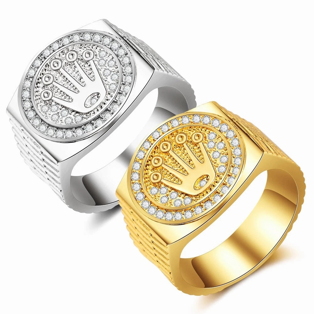 Wholesale Hip Hop Cross Alloy Ring