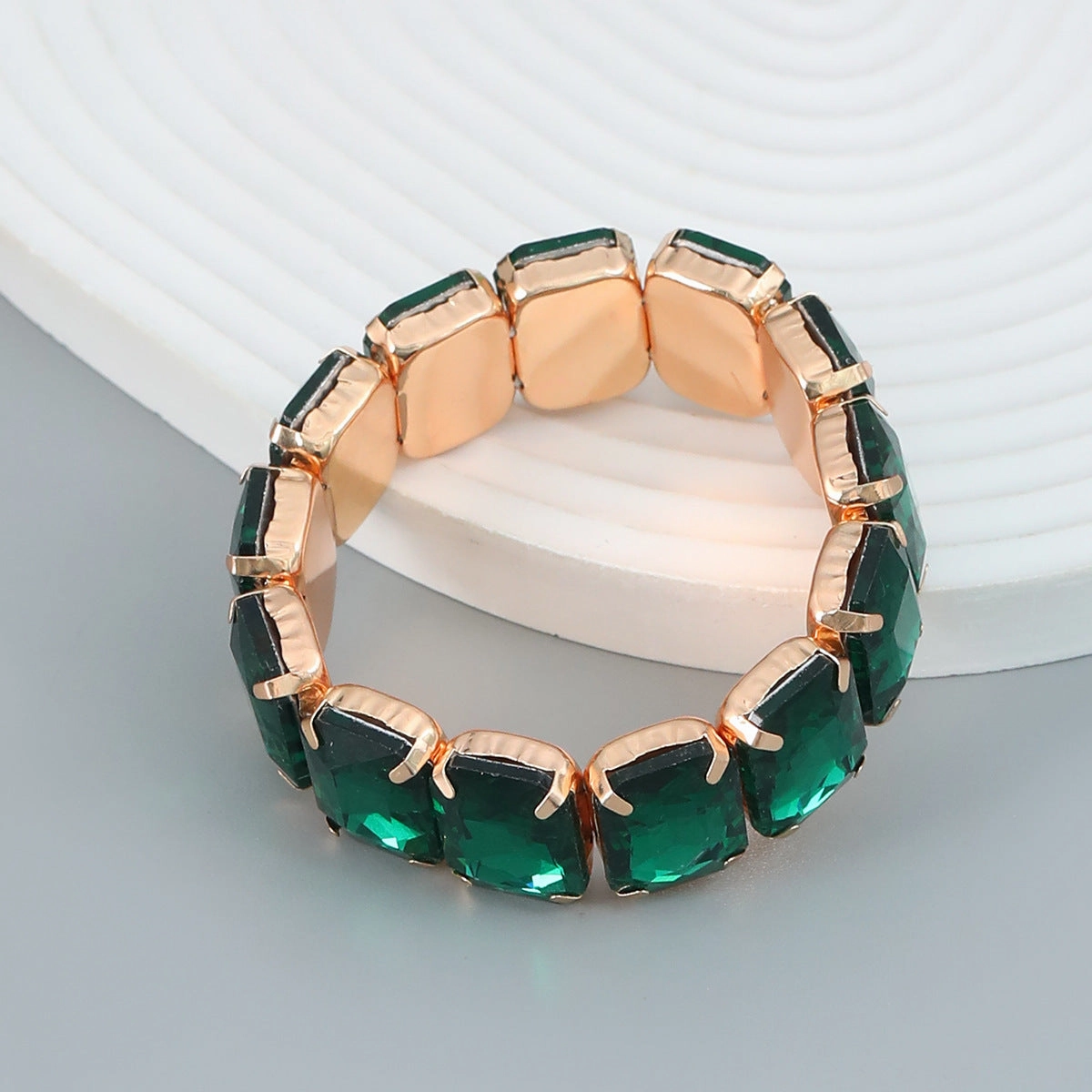 Wholesale Hip Hop Full Diamond Alloy Bracelet