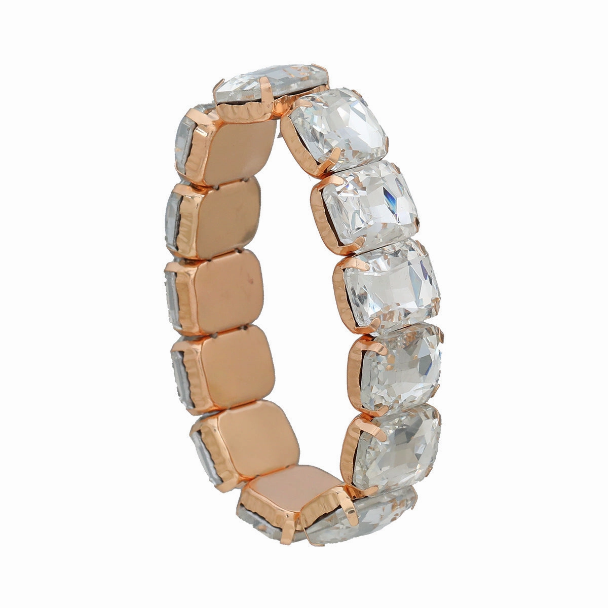 Wholesale Hip Hop Full Diamond Alloy Bracelet