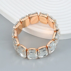 Wholesale Hip Hop Full Diamond Alloy Bracelet