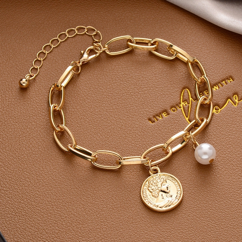 Wholesale Hip-Hop Style Alloy Bracelet