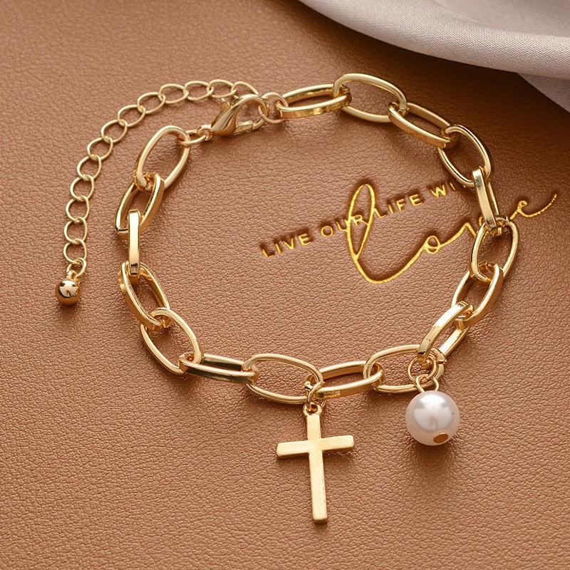 Wholesale Hip-Hop Style Alloy Bracelet
