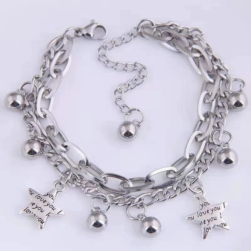 Wholesale Hip Hop Titanium Steel Bracelets