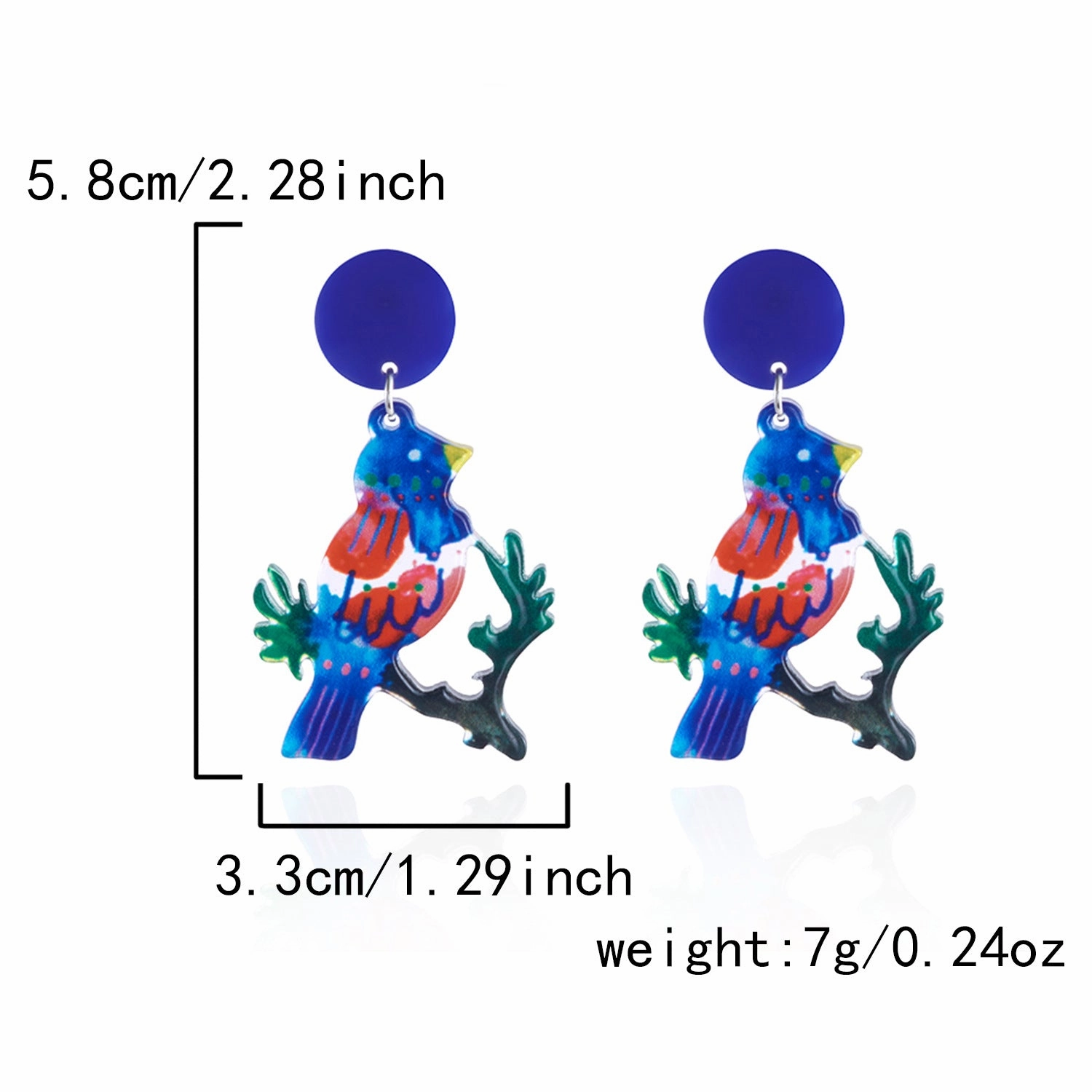 Wholesale Holiday Style Fashion Acrylic Butterfly Fruit Earrings