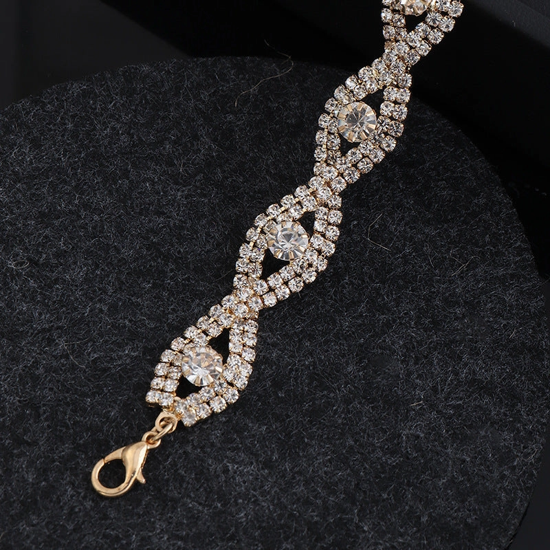 Wholesale Hollow Bracelet Carved Personality Diamond Bracelet