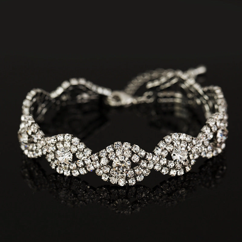 Wholesale Hollow Bracelet Carved Personality Diamond Bracelet