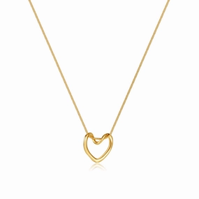 Wholesale Hollow Love Titanium Steel Necklace Clavicle Chain