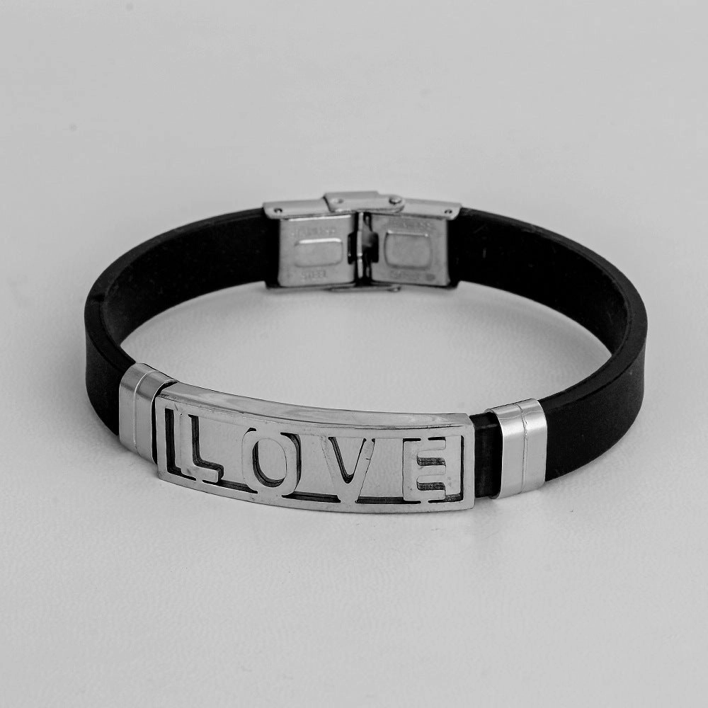 Wholesale Hollow Out Men's Bracelet Stainless Steel