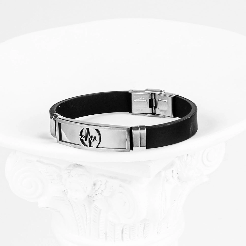 Wholesale Hollow Out Men's Bracelet Stainless Steel