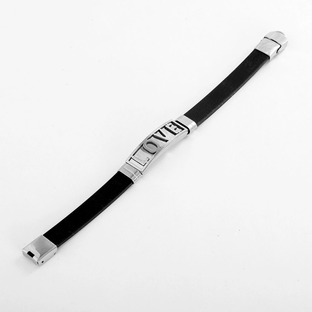 Wholesale Hollow Out Men's Bracelet Stainless Steel