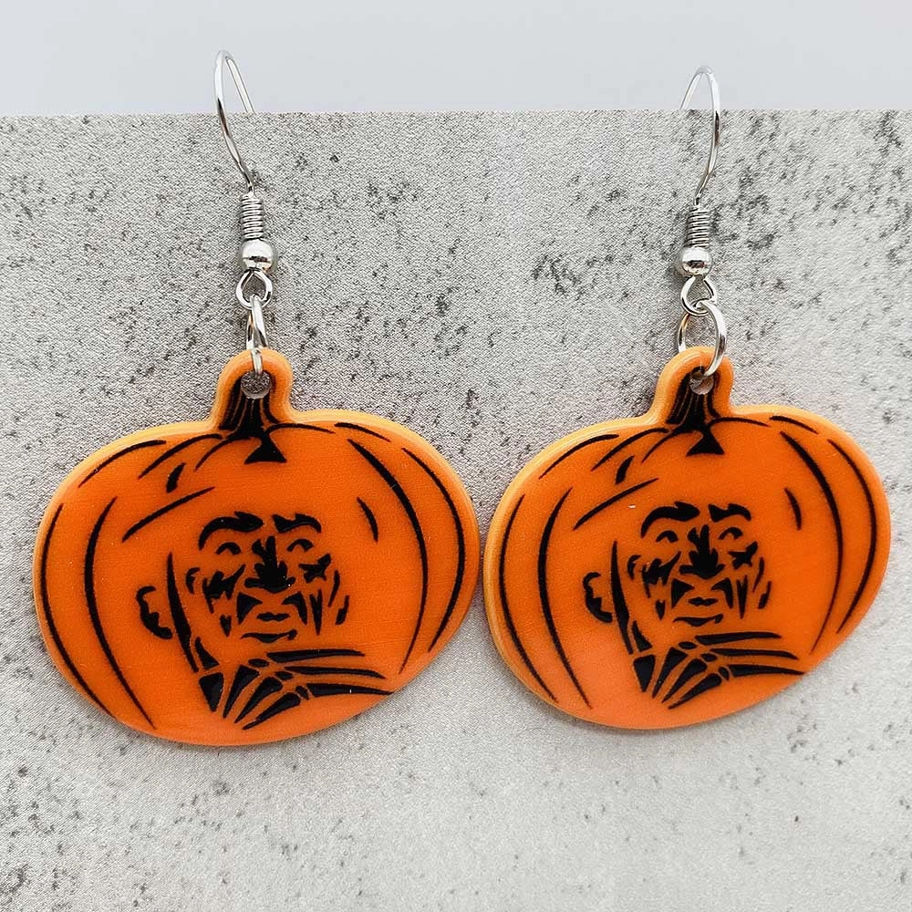 Wholesale Horror Halloween Earrings Movie Character Pumpkin Acrylic Earrings