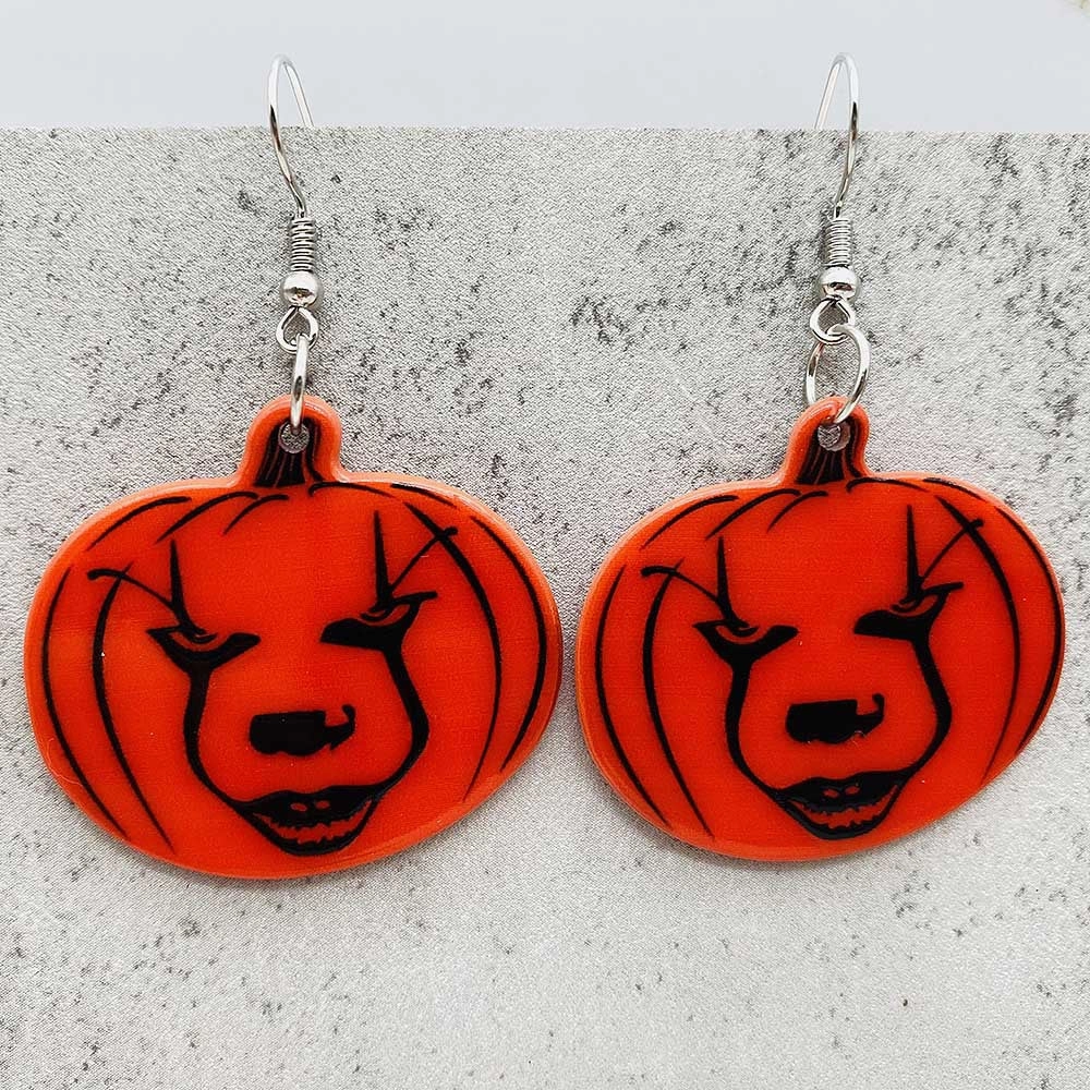 Wholesale Horror Halloween Earrings Movie Character Pumpkin Acrylic Earrings