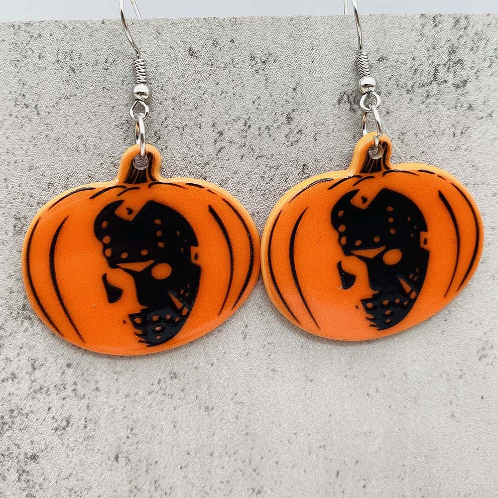 Wholesale Horror Halloween Earrings Movie Character Pumpkin Acrylic Earrings
