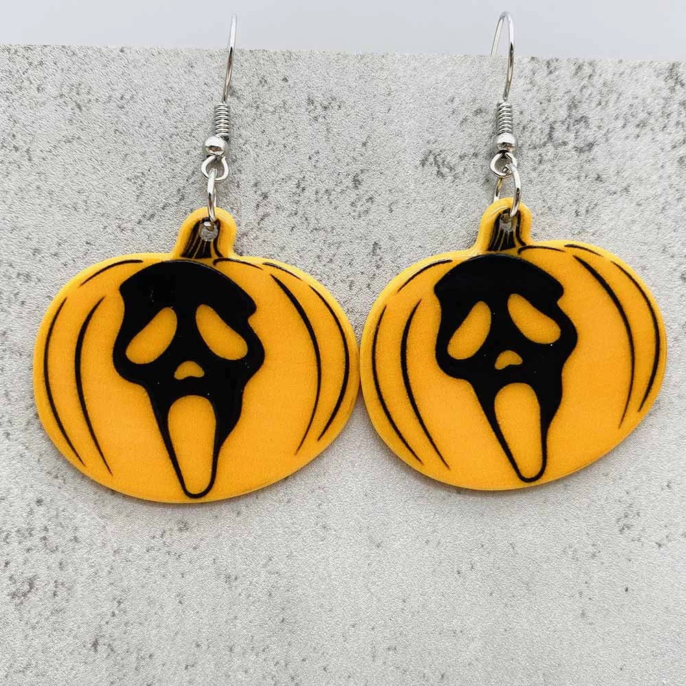 Wholesale Horror Halloween Earrings Movie Character Pumpkin Acrylic Earrings