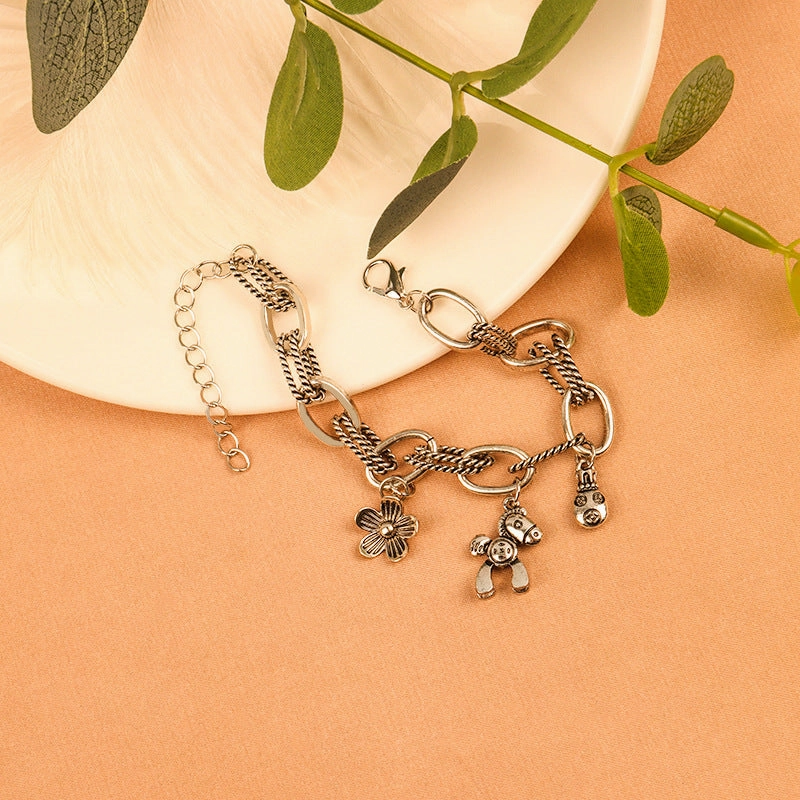Wholesale Horse Flower Alloy Bracelet