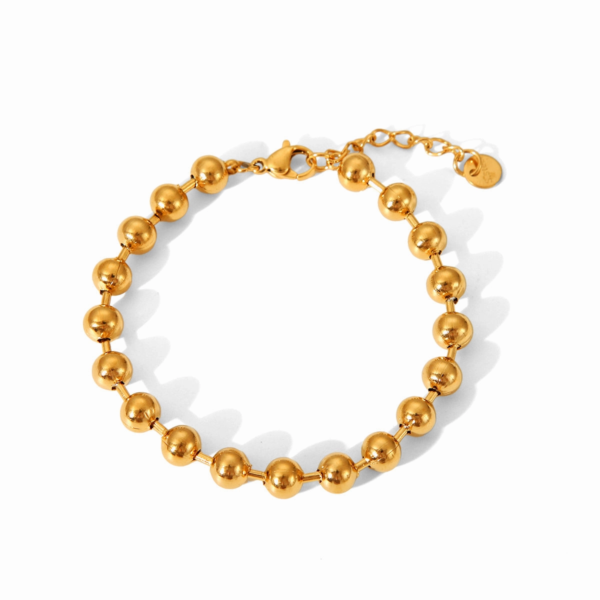 Wholesale Hot Selling 18K Gold Plated Bracelet Stainless Steel Bracelet Female INS Style Fashion Ball Ball Chain Handmade Chain Jewelry