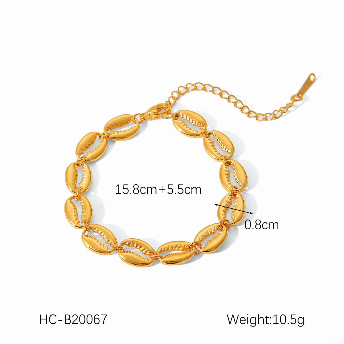 Wholesale Hot Selling 18K Gold Plated Bracelet Stainless Steel Bracelet Female INS Style Fashion Ball Ball Chain Handmade Chain Jewelry