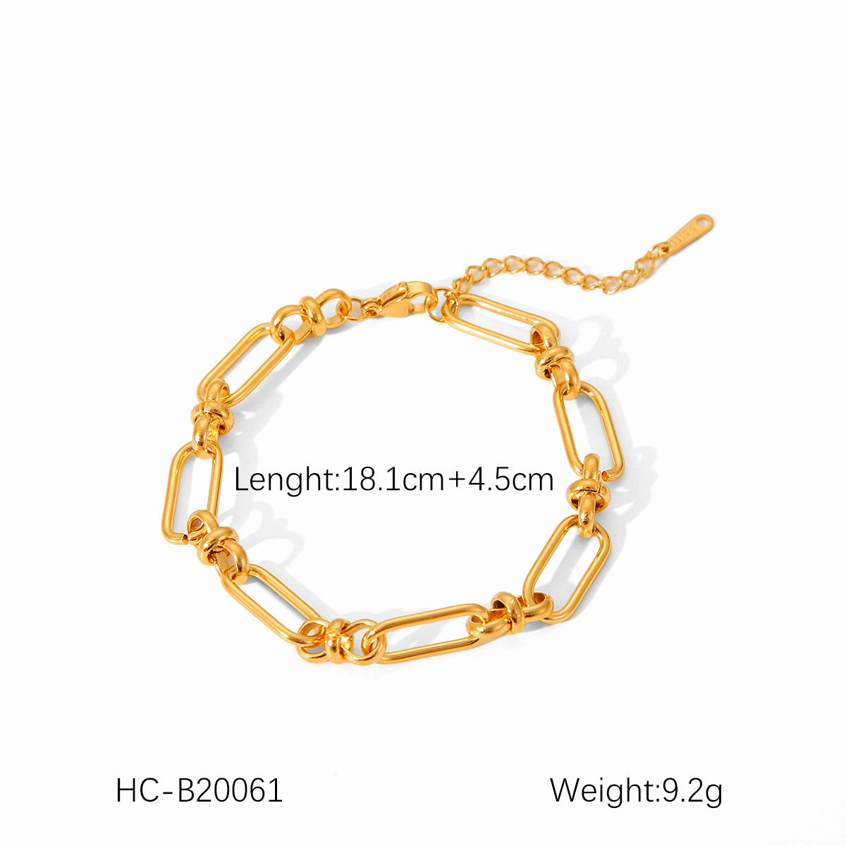 Wholesale Hot Selling 18K Gold Plated Bracelet Stainless Steel Bracelet Female INS Style Fashion Ball Ball Chain Handmade Chain Jewelry