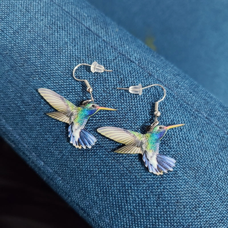 Wholesale Hummingbird Dove Eagle Owl Parrot Acrylic Bird Earrings