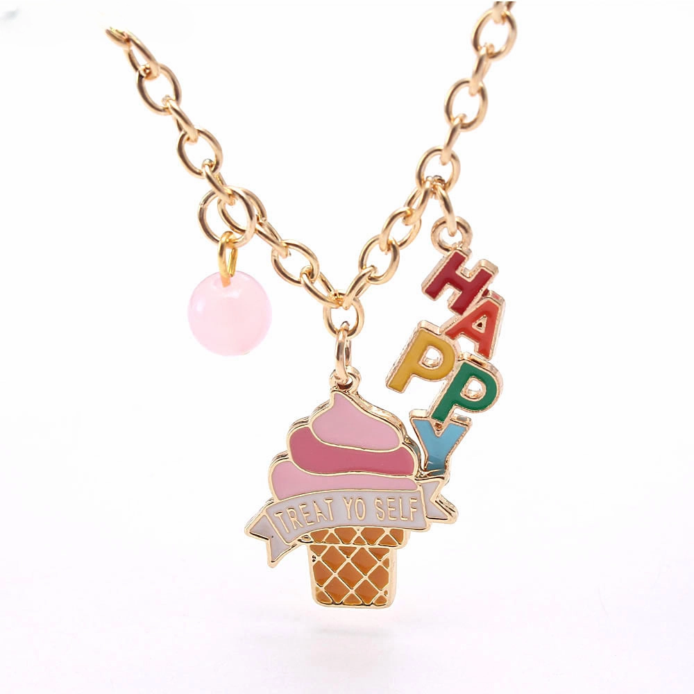 Wholesale Ice Cream Drip Oil Alloy Pendant Bracelet