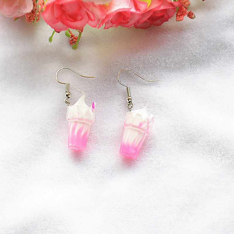 Wholesale Ice Cream Metal Earrings