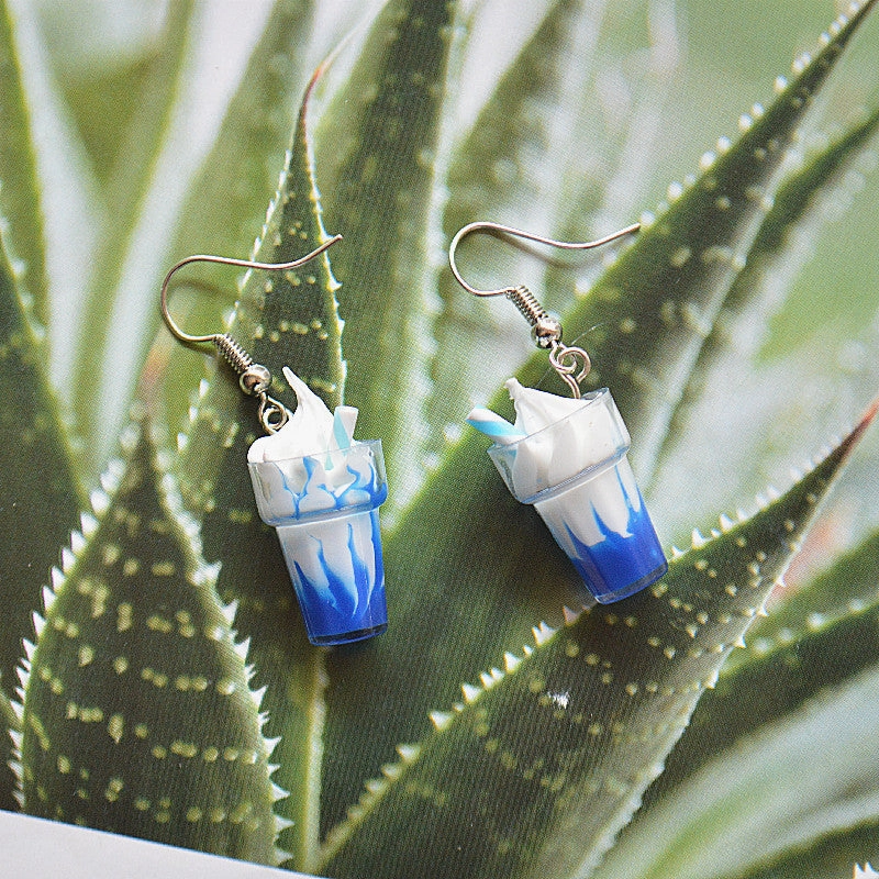 Wholesale Ice Cream Metal Earrings