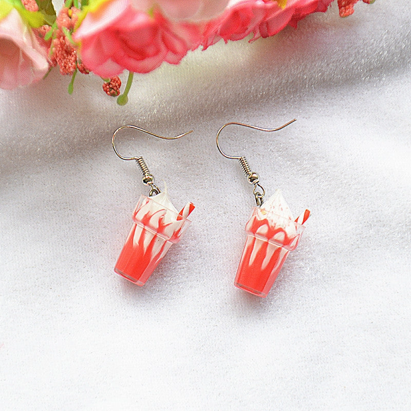 Wholesale Ice Cream Metal Earrings