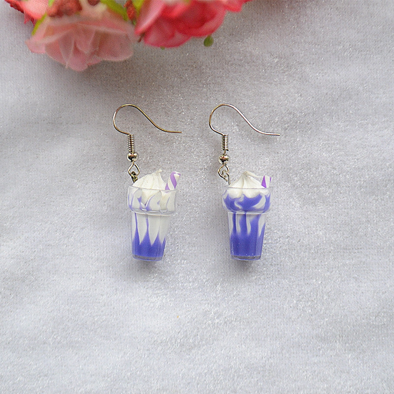 Wholesale Ice Cream Metal Earrings