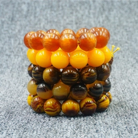 Wholesale Imitation Beef Bone Beeswax Imitation Sea Willow Horn Bracelet