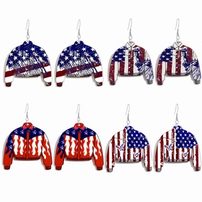 Wholesale Independence Day Acrylic Earrings
