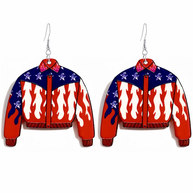 Wholesale Independence Day Acrylic Earrings