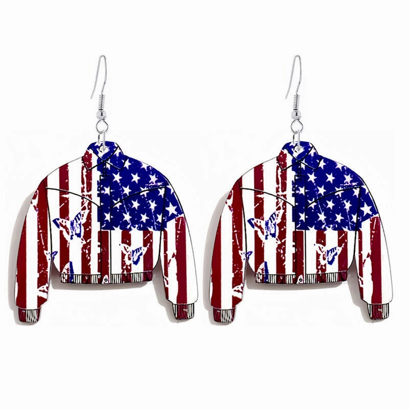 Wholesale Independence Day Acrylic Earrings