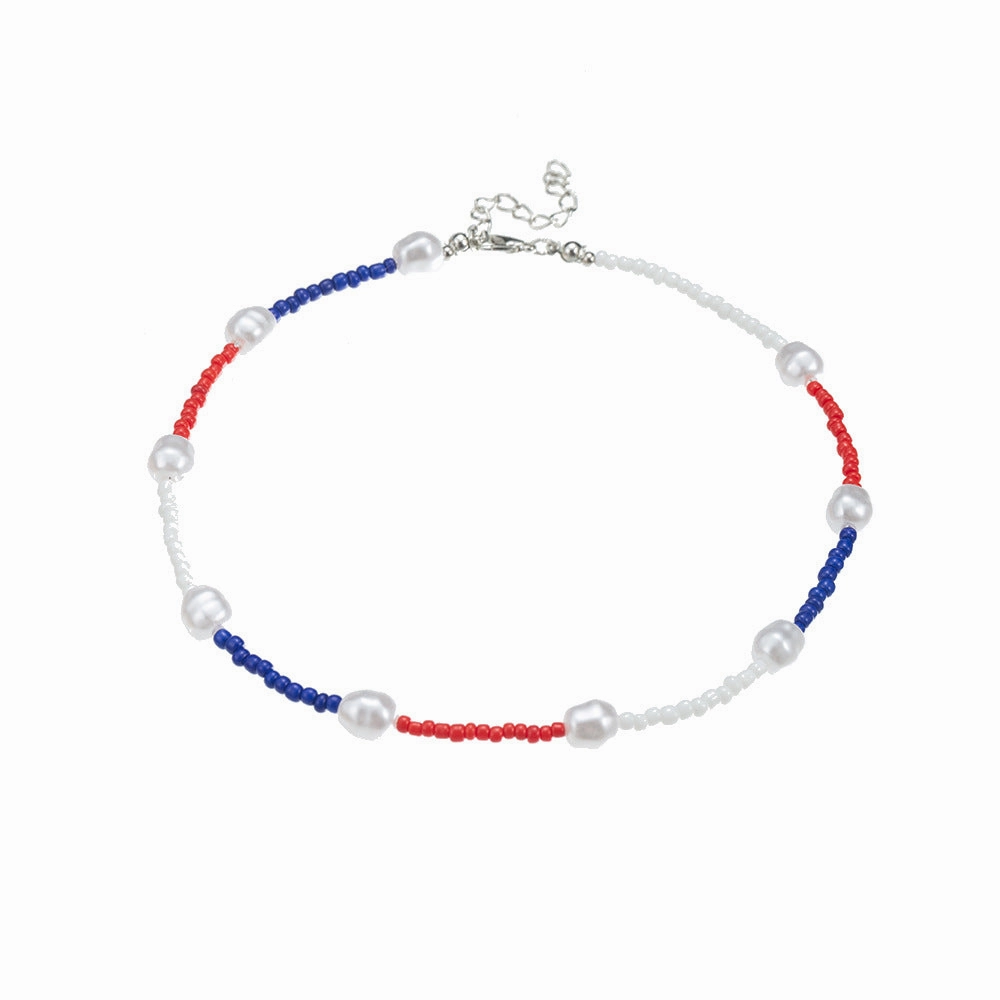 Wholesale Independence Day Pentagram Plastic Necklaces