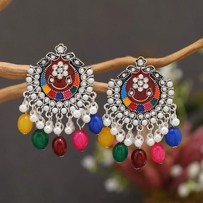 Wholesale Indian Style Carved Hollow Drop Earrings