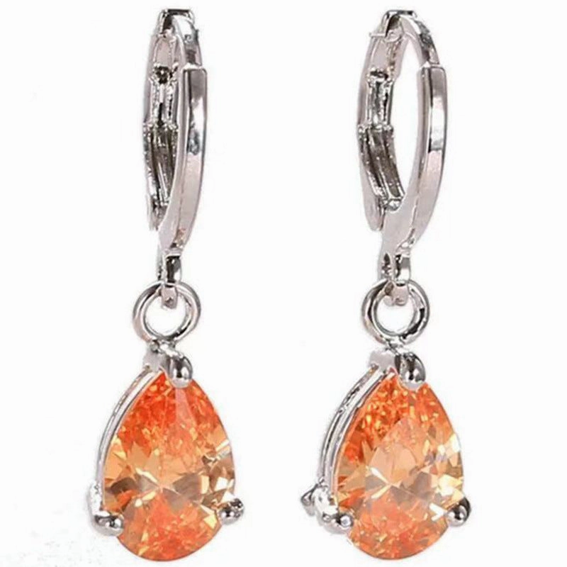 Wholesale Inlaid Pink Zircon Metal Rings