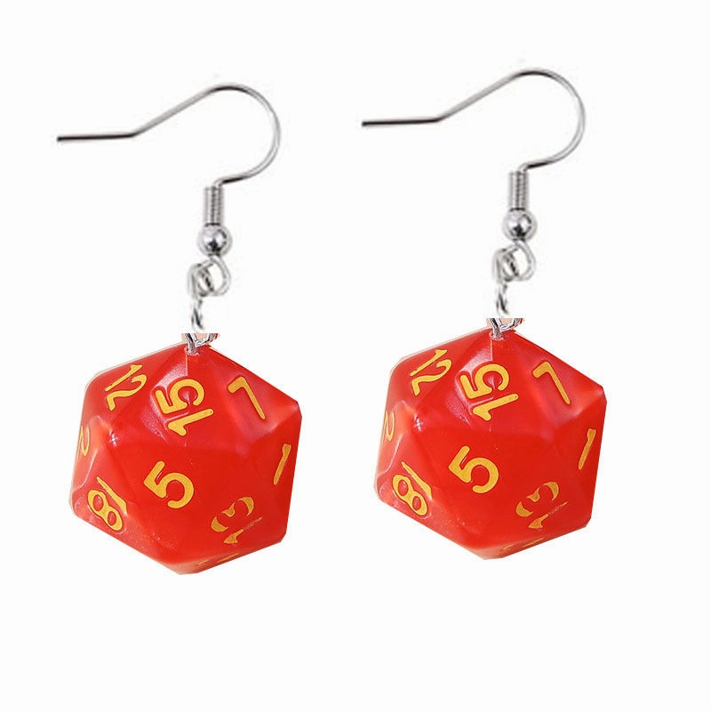 Wholesale Interesting Dice Alloy Earrings
